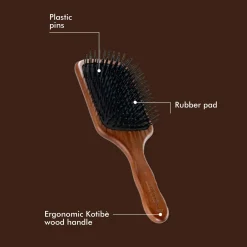 Acca Kappa Paddle Brush Kotibe´ Wood Pom Pins