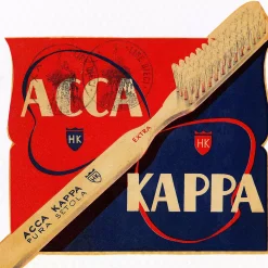 Acca Kappa Tooth Brush Vintage Medium Nylon Bristles Red