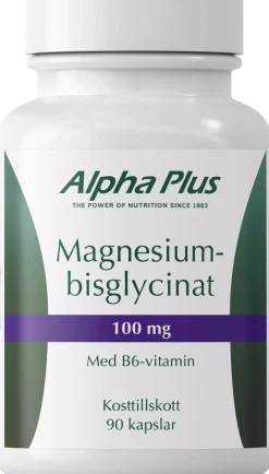Alpha Plus Magnesiumbisglycinat 100 mg 90 stk