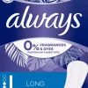 Always Daily Protect Long Panty Liners 0 % Fragrances & Dyes