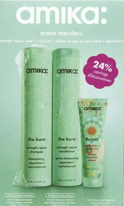 Amika Mane Menders Strength Repair Wash + Care Set