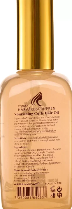 Arganmidas Nourishing Curls Hair Oil 100 ml
