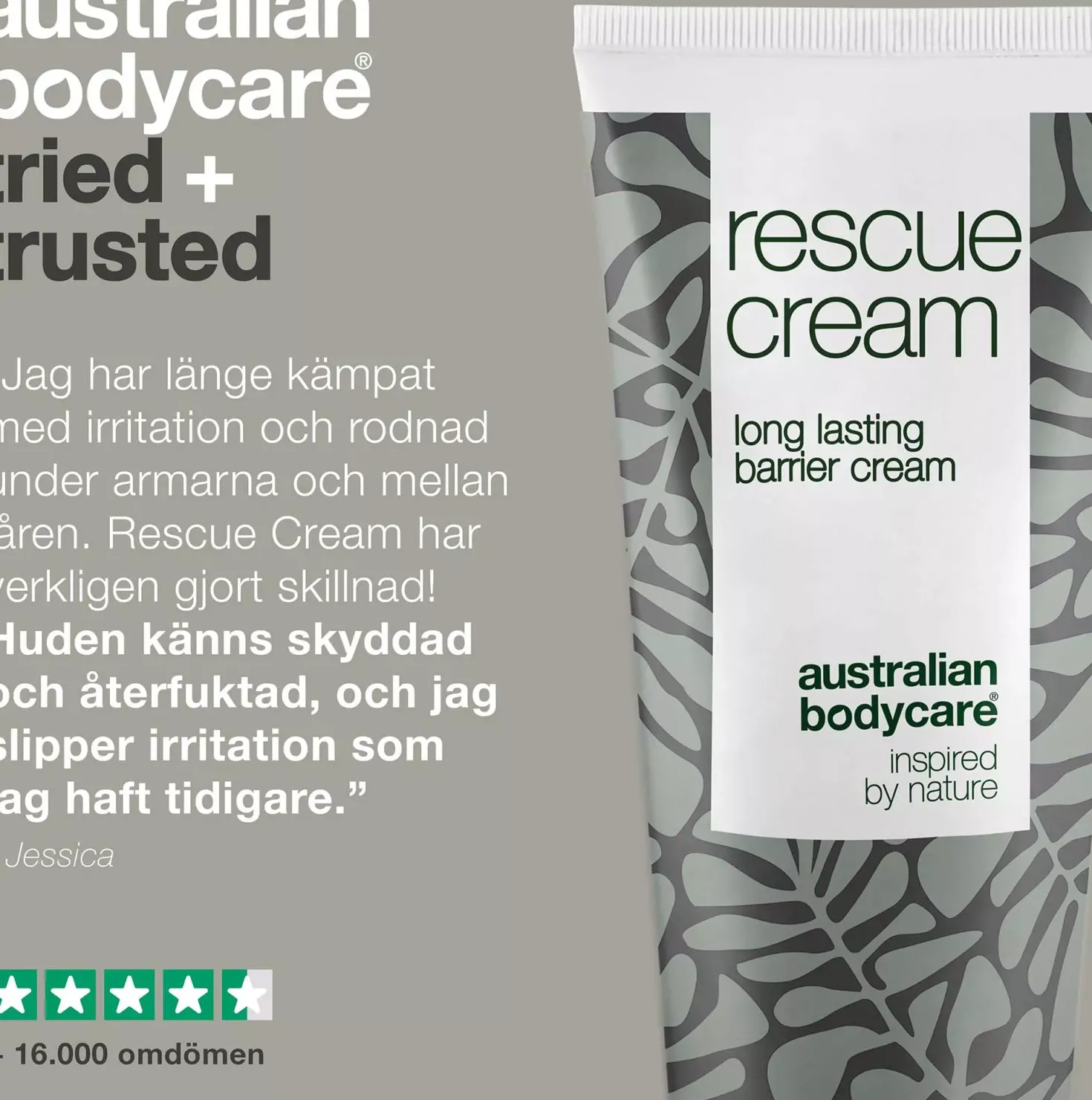 Australian Bodycare Rescue cream long lasting barrier cream 100 ml