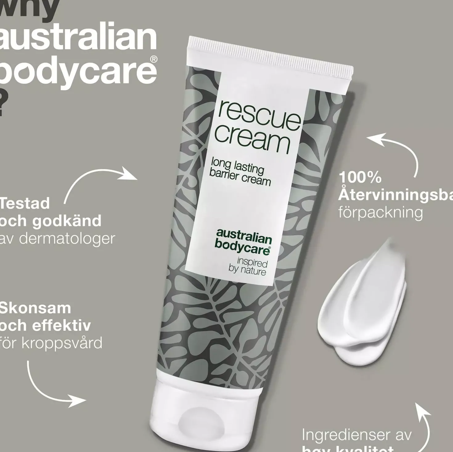 Australian Bodycare Rescue cream long lasting barrier cream 100 ml
