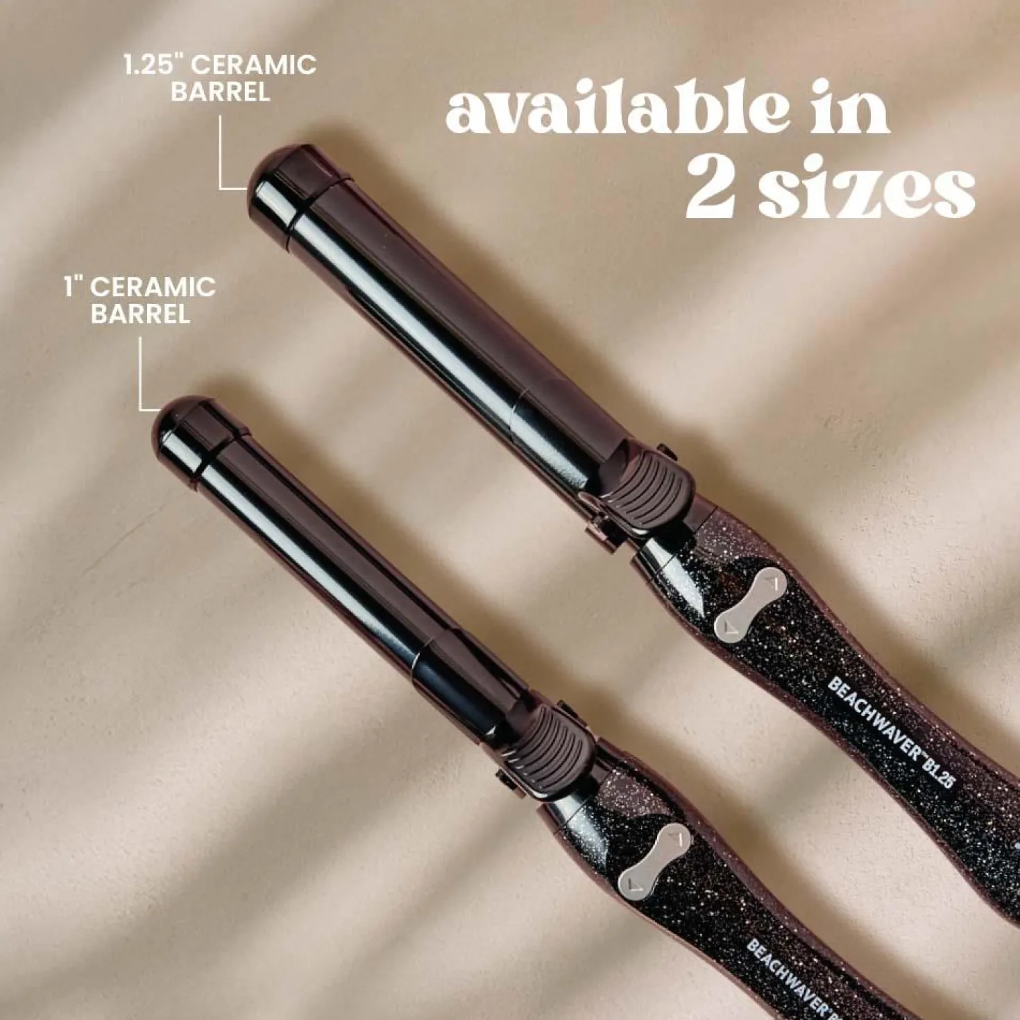 Beachwaver B1.25 Black Glitter- 1.25 Inch Curling Iron