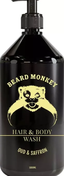 Beard Monkey Hair & Body Wash Oud & Saffron 250 ml
