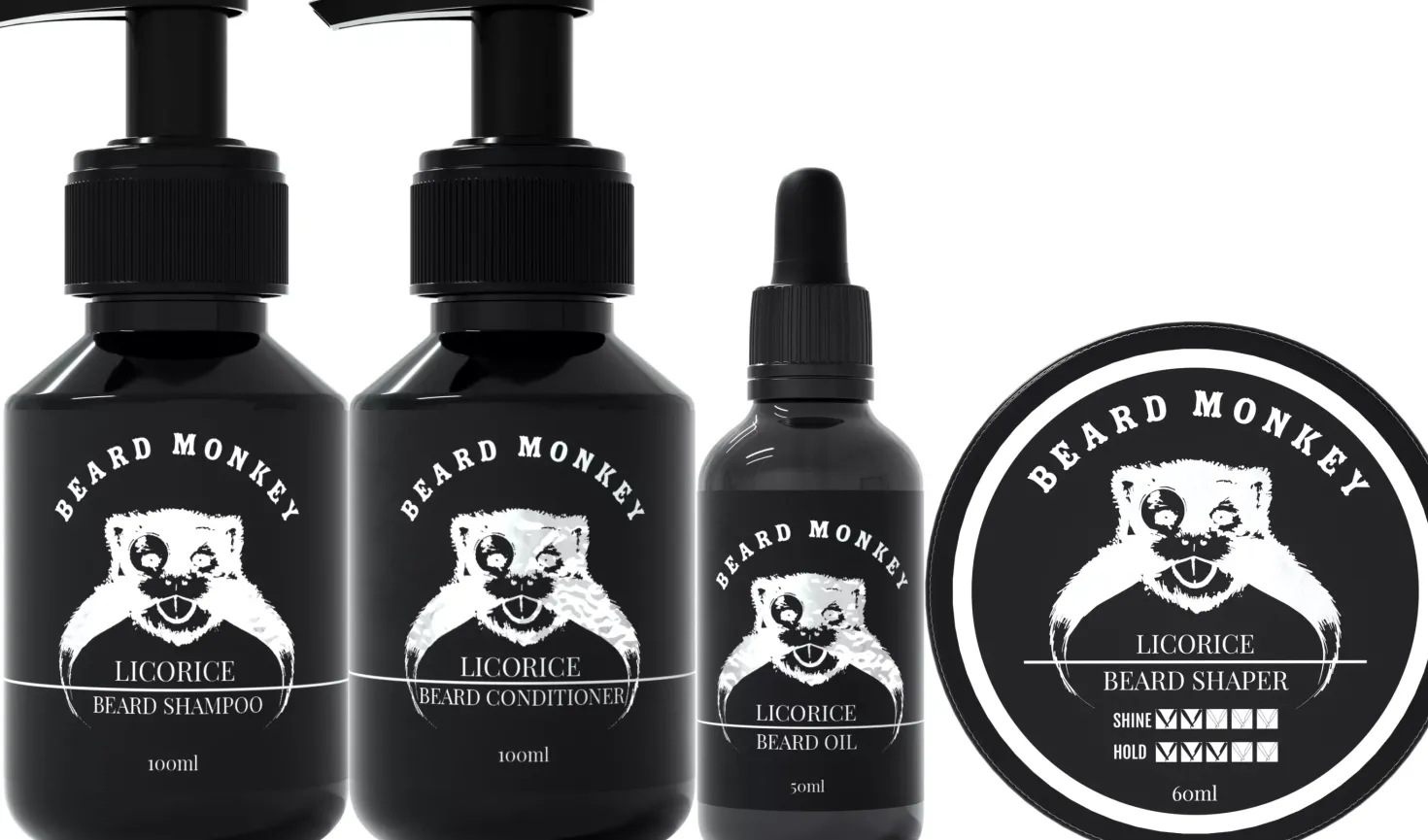 Beard Monkey Licorice All Beard Kit