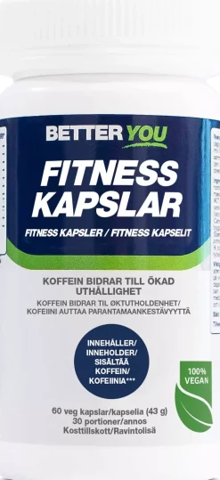Better You Fitness Kapslar med koffein 60 stk