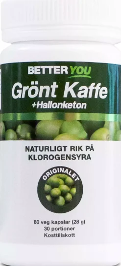 Better You Grönt Kaffe + Hallonketon 120 stk