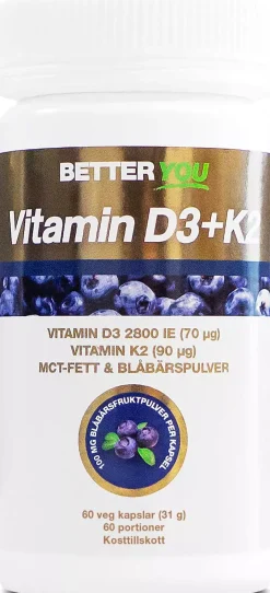 Better You Vitamin D3+K2 60 stk
