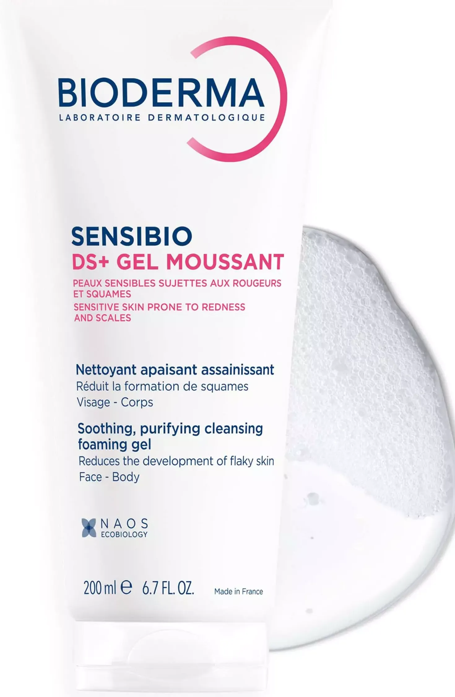 BiodermaSensibio DS+ Gel moussant 200 ml