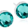 Blomdahl Earrings Nickel Free Plastic 6 mm Turquoise