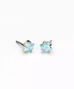 Blomdahl GT Tiffany Edge 5 mm CZ Aquamarine
