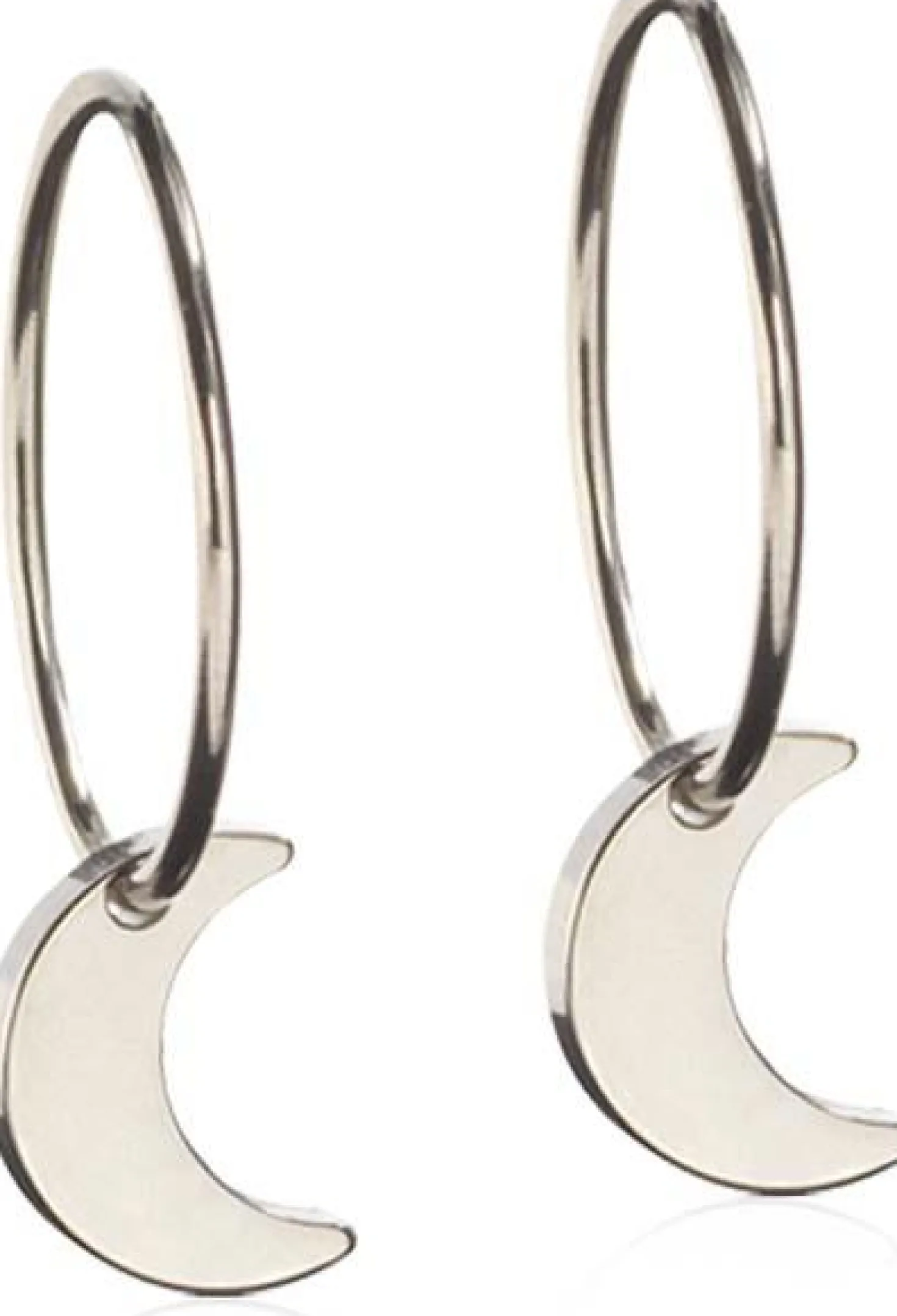 BlomdahlNatural Titanium Ear Ring 14 mm Penda Moon 8 mm