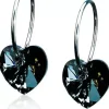 BlomdahlNatural Titanium Heart Sleeper 14mm Rose