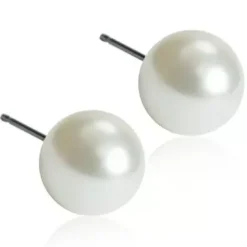 BlomdahlNatural Titanium Natrural Titanium Pearl 5mm White 5 mm