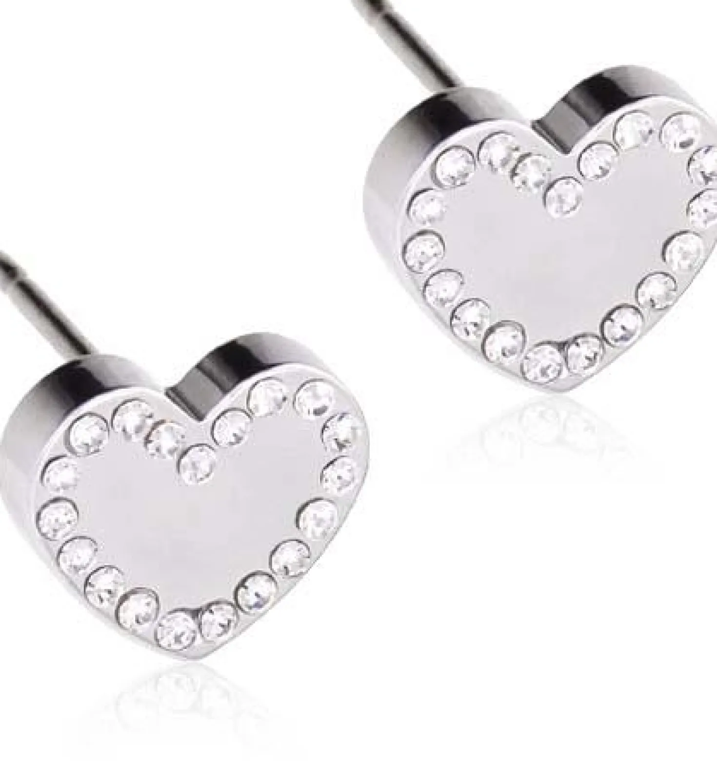 BlomdahlSilver Titanium Brilliance Sweetheart 8 mm, Crystal