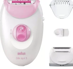 Braun Silk-épil 3 Corded Epilator For Hair Removal Weeks Of Smooth Skin 3-000