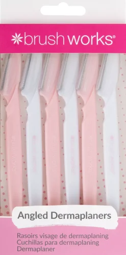 Brushworks Angled Dermaplaners (Pack of 6)