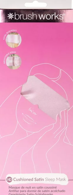 Brushworks Cushioned Satin Sleep Mask