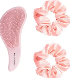 Brushworks Detangling Brush and Scrunchie Set