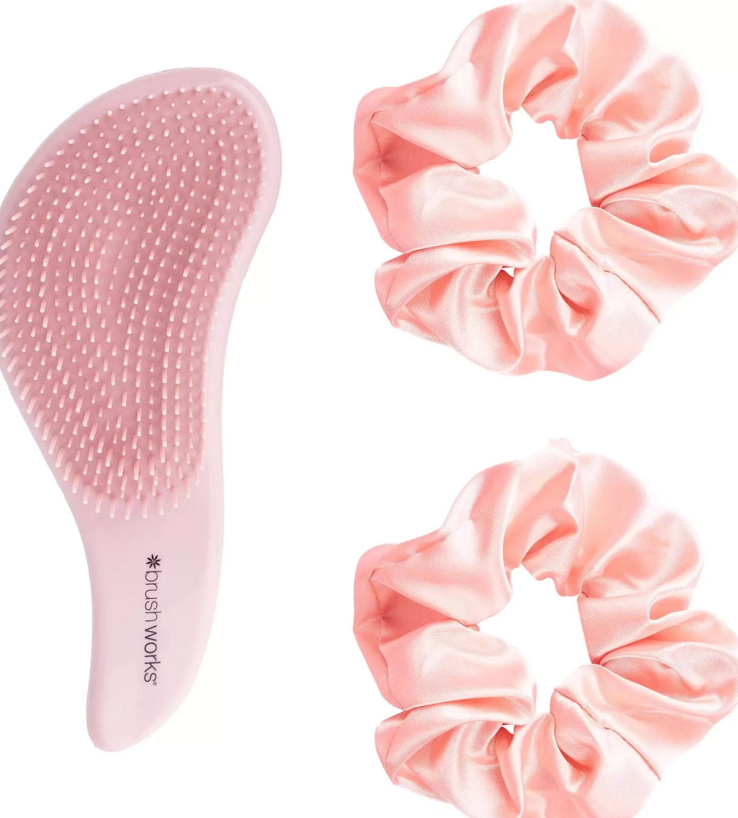 Brushworks Detangling Brush and Scrunchie Set