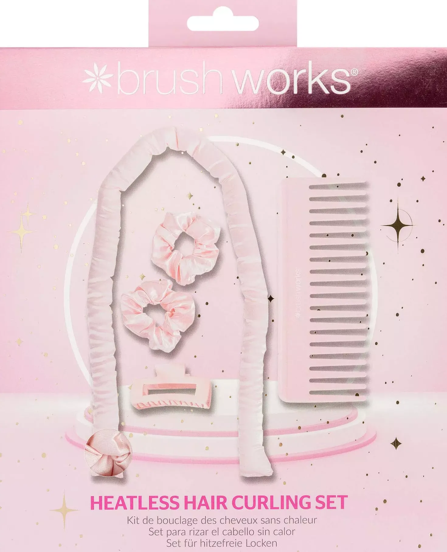 Brushworks Heatless Hair Curling Set