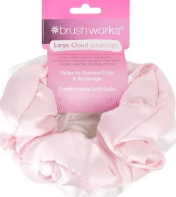 Brushworks Large Cloud Scrunchies Pink & White