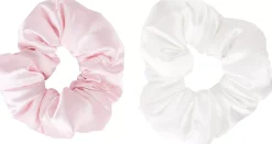 Brushworks Large Cloud Scrunchies Pink & White