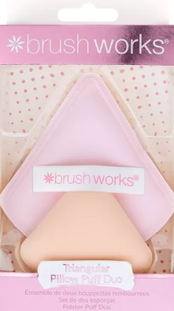 Brushworks Triangular Pillow Puff Duo