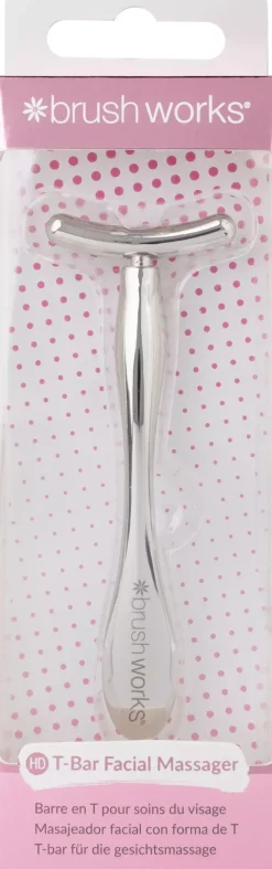 Brushworks Zinc T-Bar Facial Massager