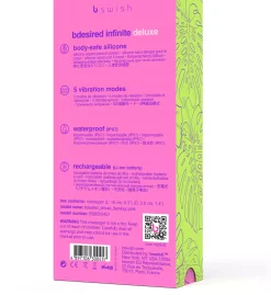 B Swish Bdesired Infinite Deluxe Pink Vibrator