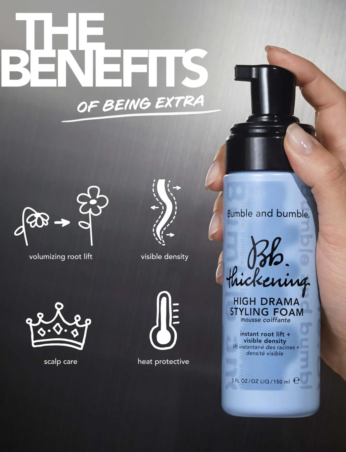 Bumble and bumbleThickening High Drama Styling Foam 150 ml