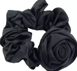 By Lyko Flower Scrunchie Black
