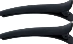 By Lyko 2-pack Rubberized Mini Clips Black