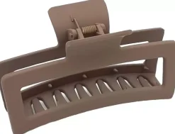 By Lyko Rectangular Rubber Claw XL Brown