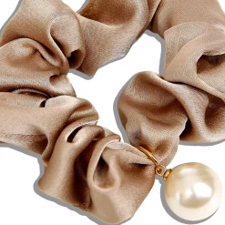 By Lyko Satin Scrunchie with Pearl