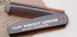 Captain Fawcett Folding Pocket Beard Comb