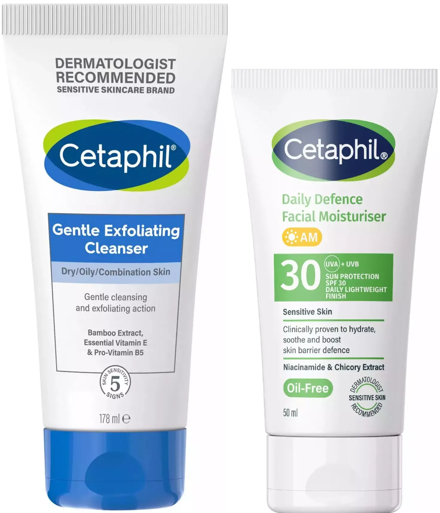 Cetaphil Smooth & Protect Routine
