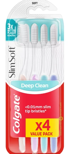 Colgate Toothbrush Slim Soft 4-pack