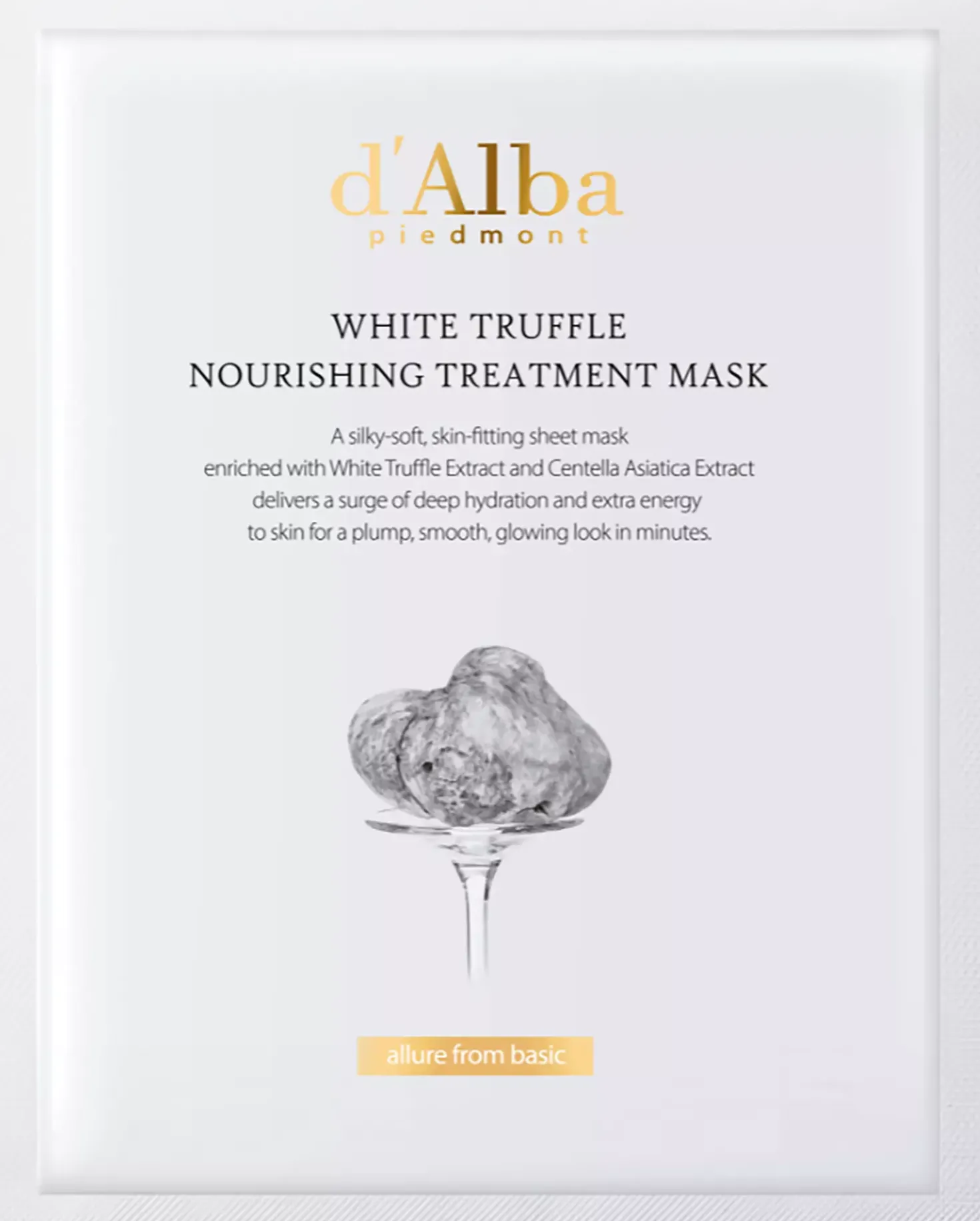 d'Alba White Truffle Nourishing Treatment Mask 5 stk