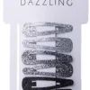 DazzlingHår 6-pack glittriga hårspännen