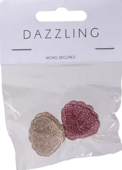 DazzlingHår Snäck-klämma liten 2-pack