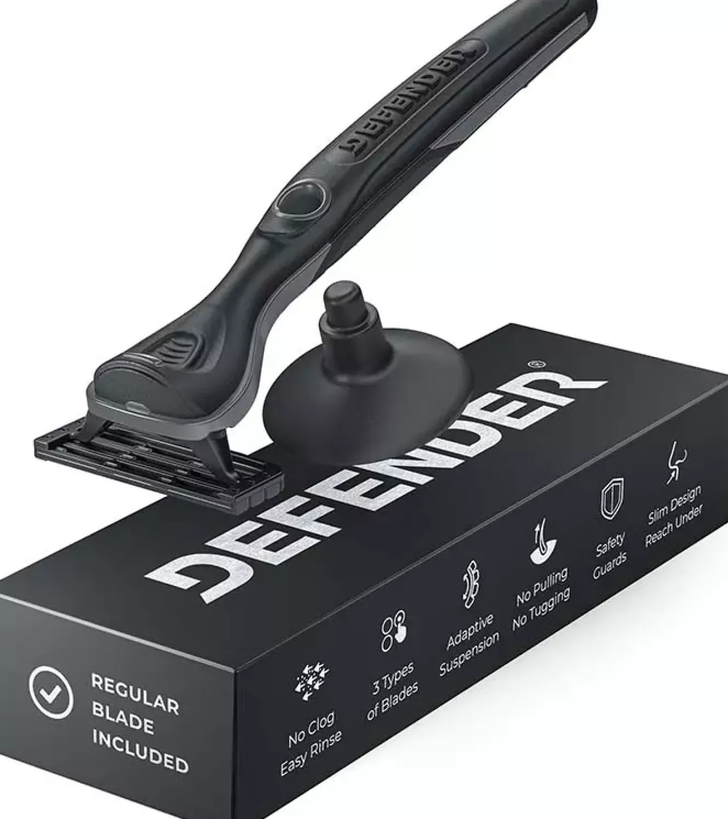 Defender SoftGrip Handle + 1 Black/Pink