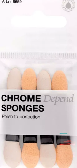 DependGel iQ Effects Chrome Sponges 4-pack