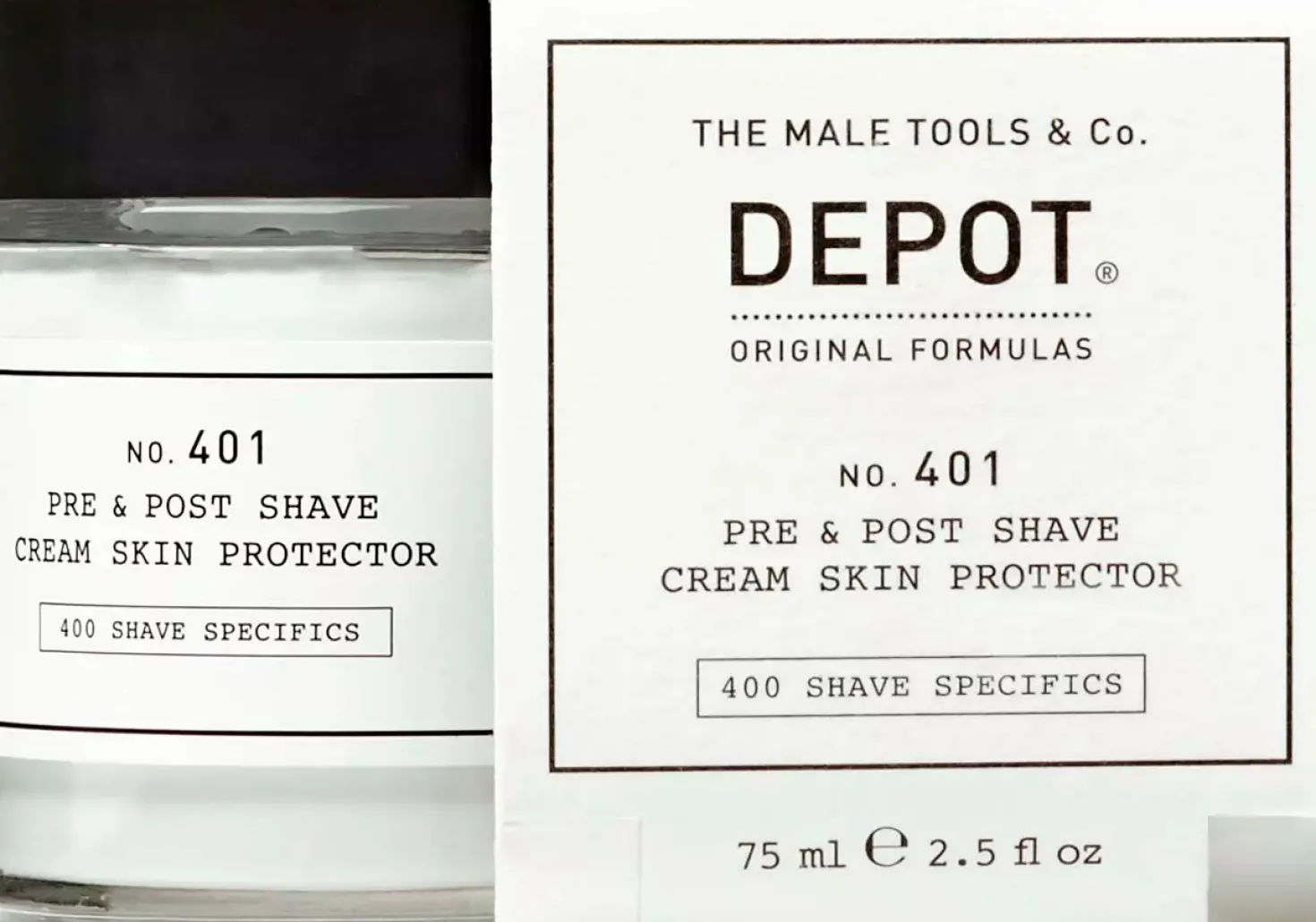 DEPOT MALE TOOLS No. 401 Pre & Post Shave Cream Skin Protector 75 ml