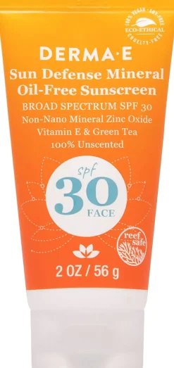 DERMA E Sun Defense Mineral Oil-Free Sunscreen Face