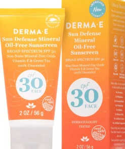 DERMA E Sun Defense Mineral Oil-Free Sunscreen Face
