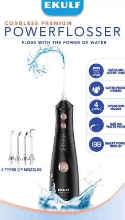 EKULF PowerFlosser Premium Black