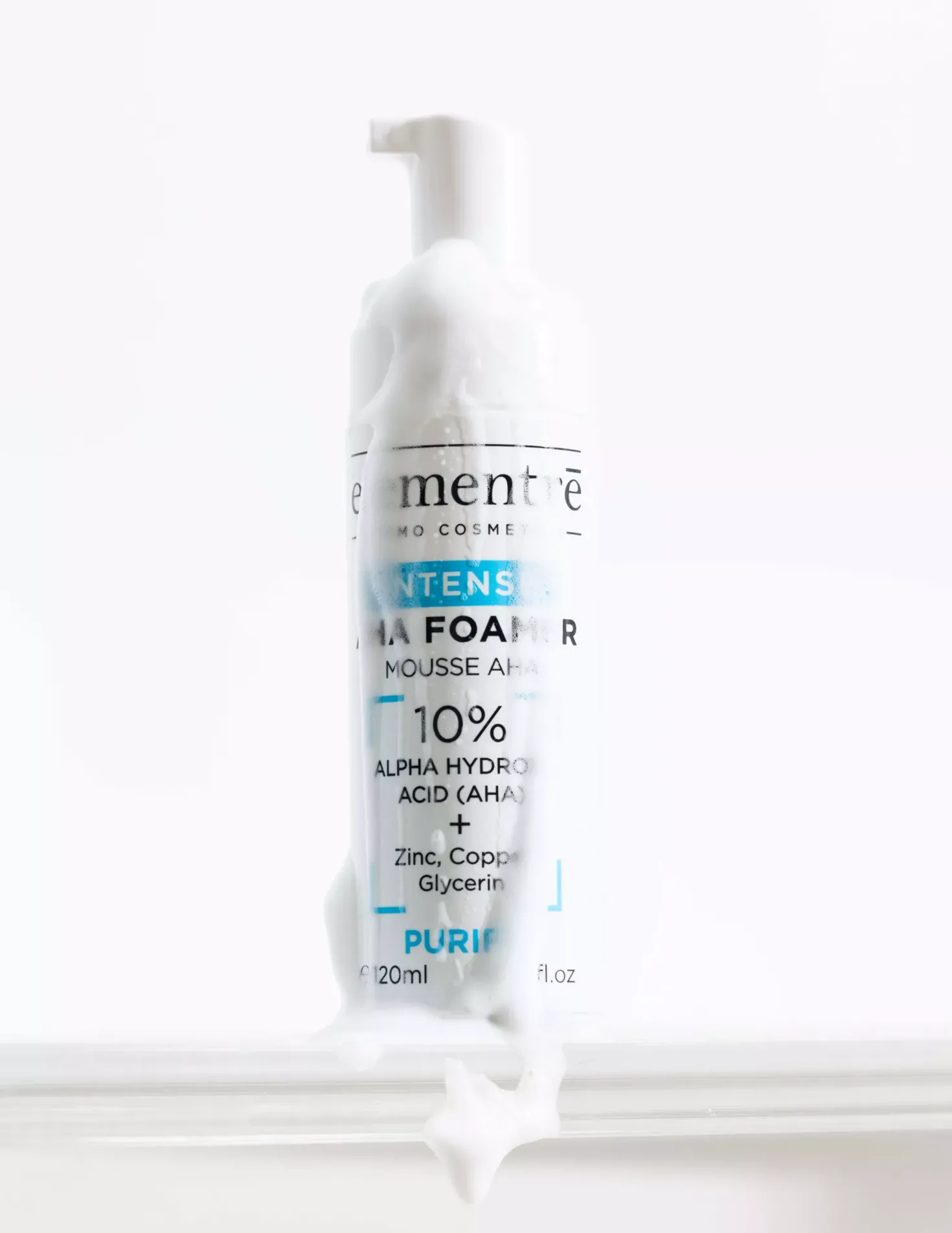 elementrē Aha Foamer Intense Cleanser 10% Alpha Hydroxy Acid 120 ml
